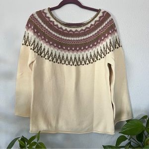 Sundance | Fair Isle Sweater in Cream